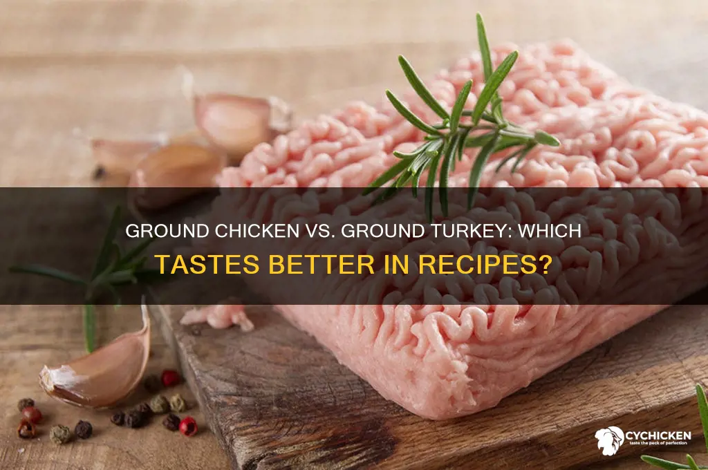 does ground chicken or ground turkey taste better