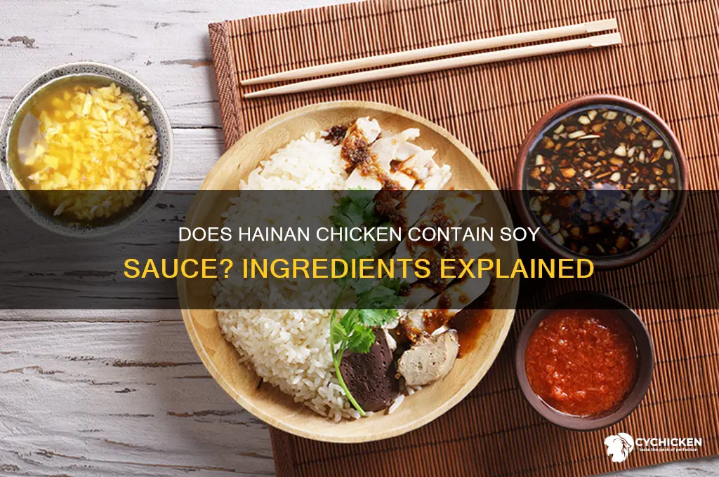 does heinan chicken contain soy sauce