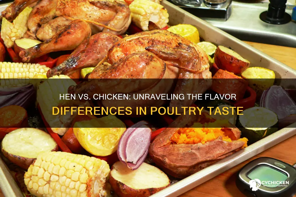 does hen and chicken taste the same