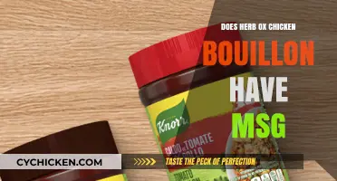Herb Ox Chicken Bouillon: MSG Content and Health Considerations Explored