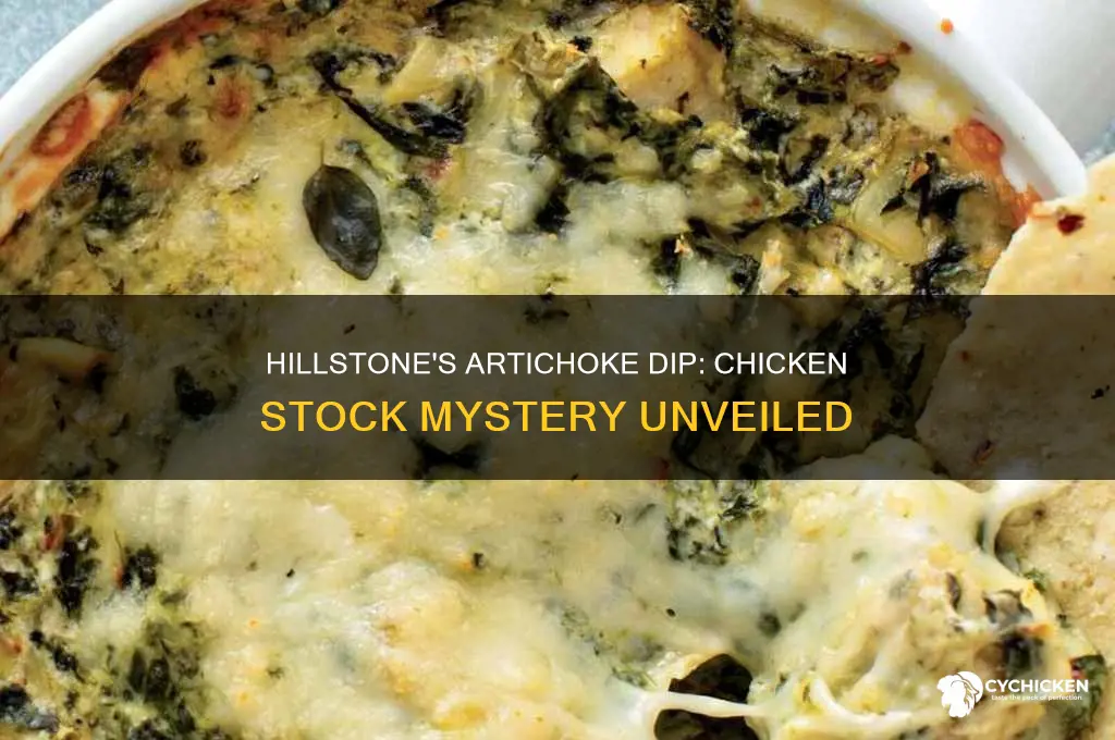does hillstones artichoke dip have chicken stock