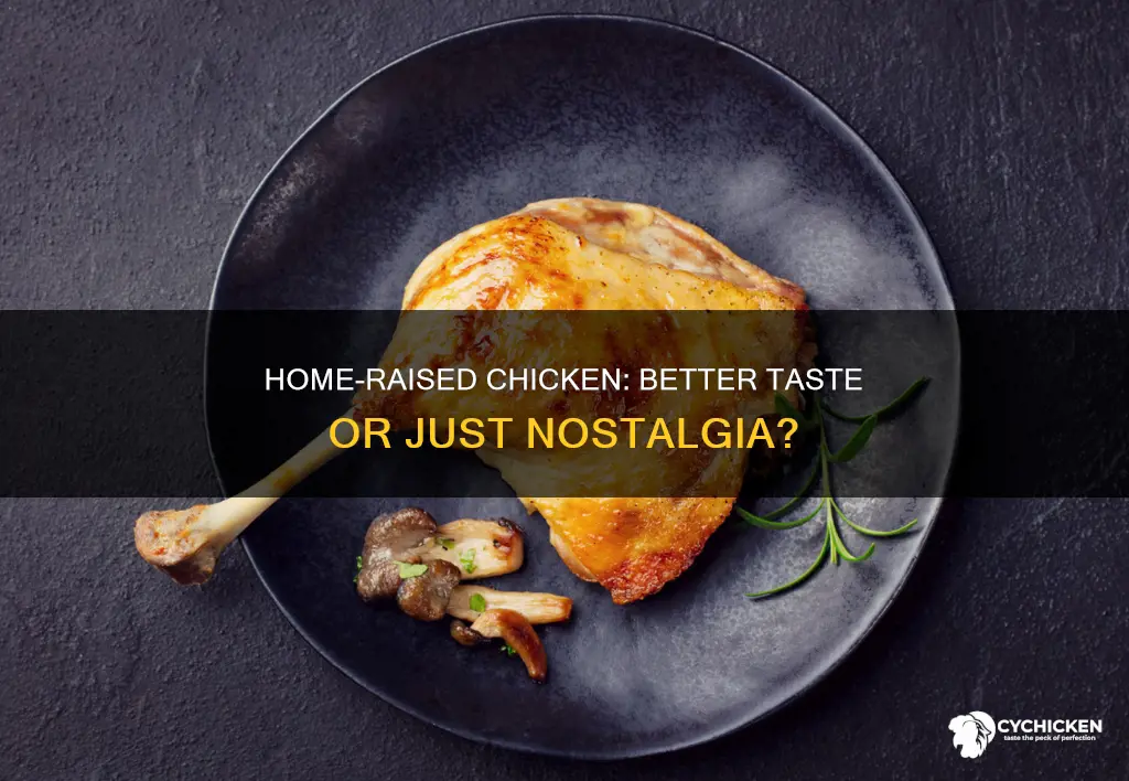 does home raised chicken taste better than store bought