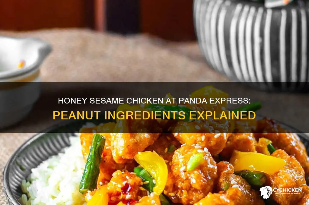 does honey sesame chicken contain peanut panda express
