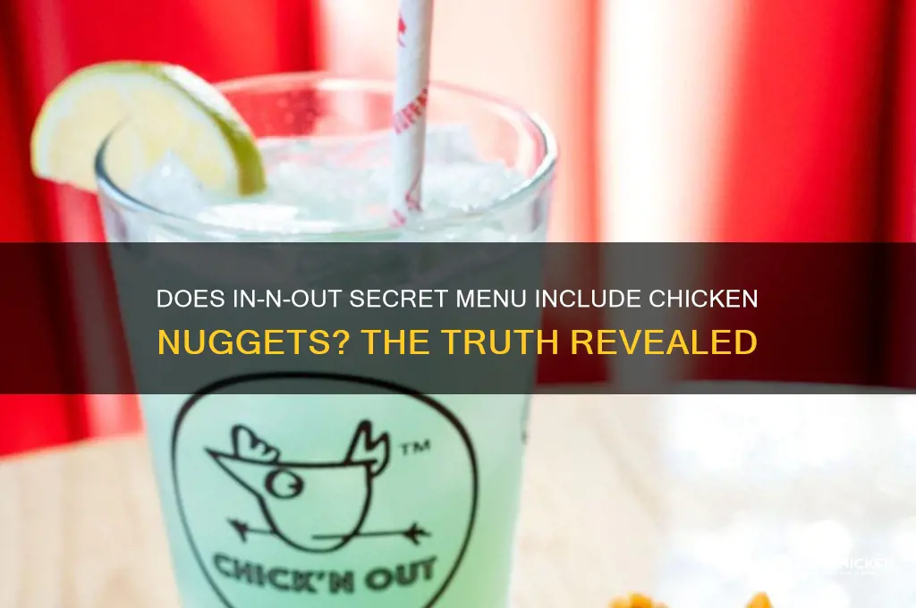 does in and out sell chicken nuggets