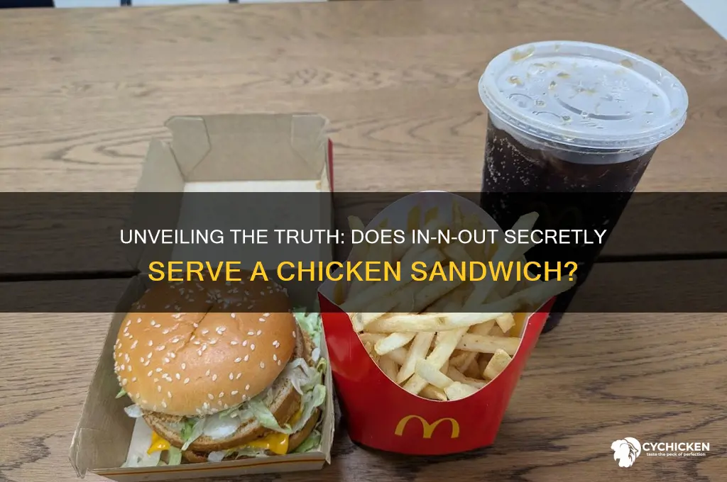 does in n out have a secret chicken sandwich