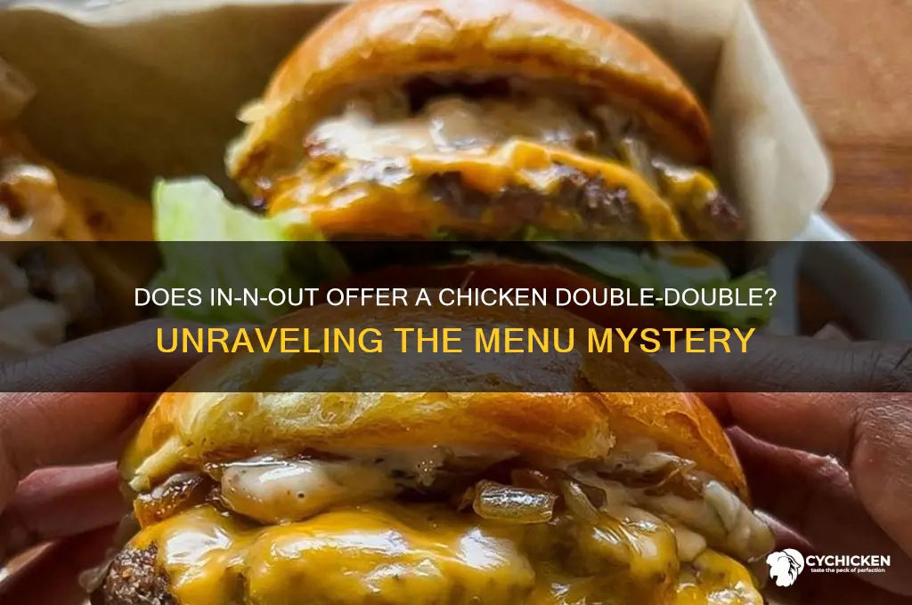 does in n out have chicken double double
