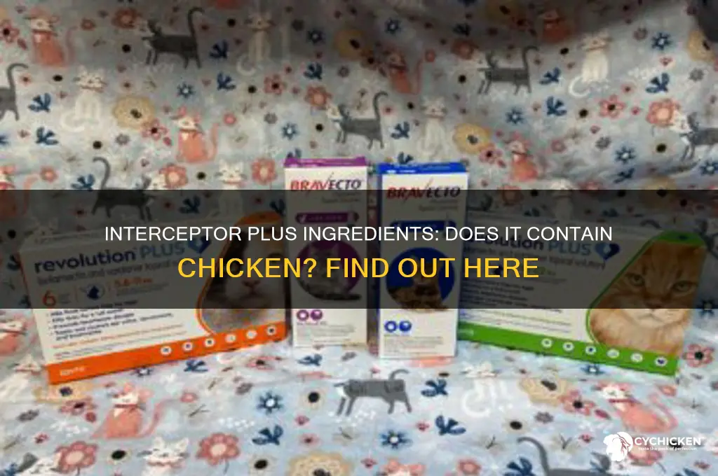 does interceptor plus have chicken in it