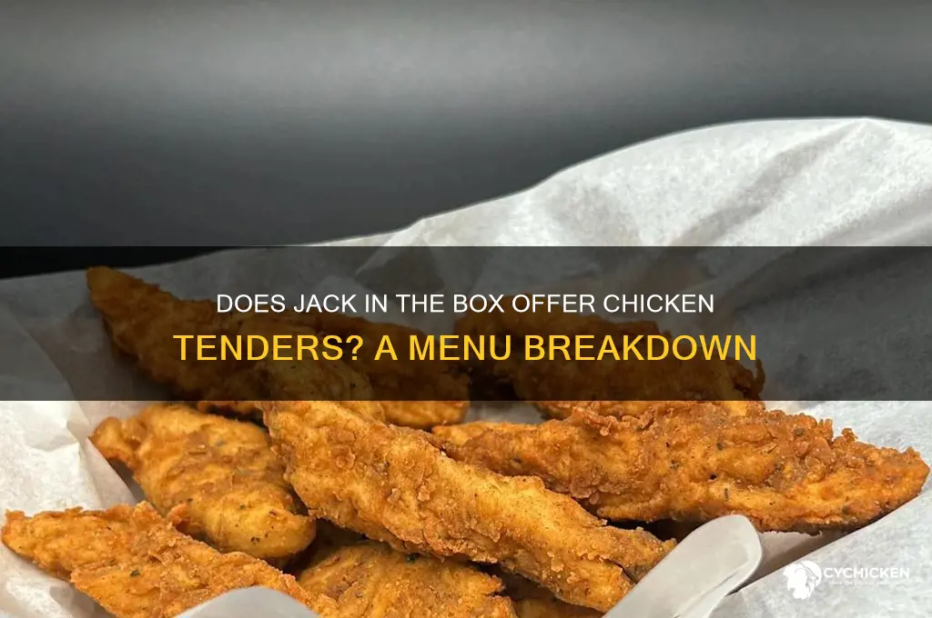 does jack in the box have chicken tenders