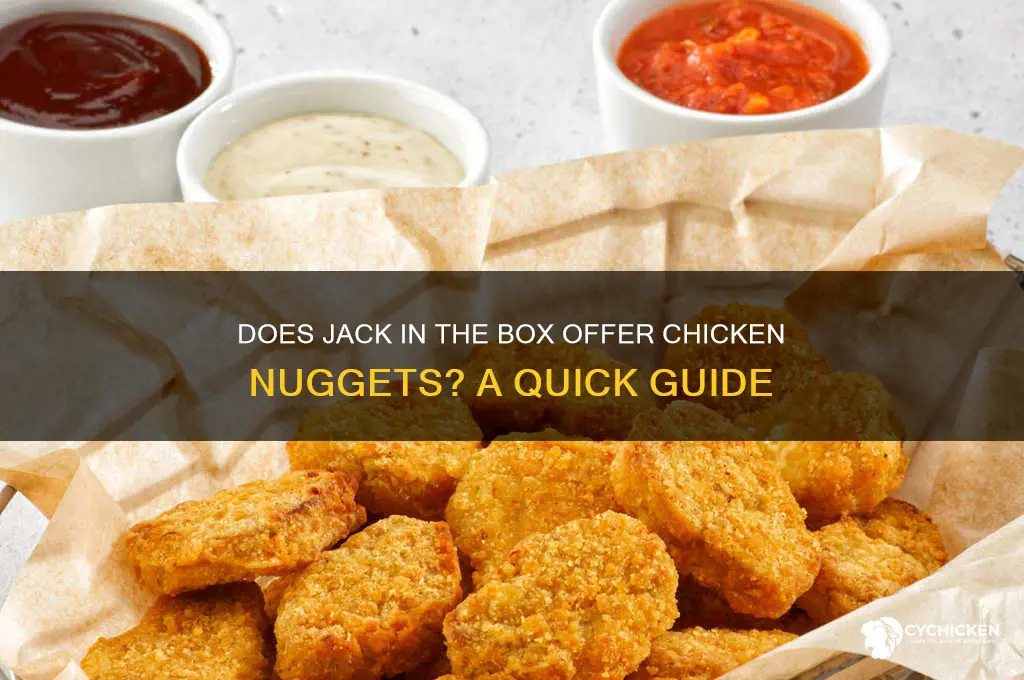 does jack in the box sell chicken nuggets
