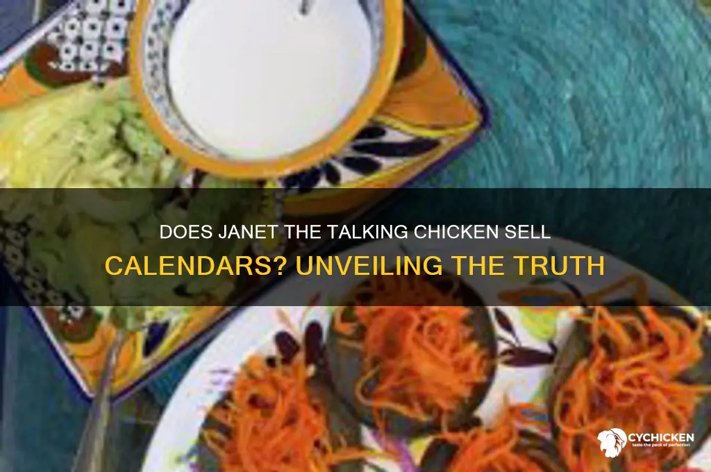 does janet the talking chicken sell calendars