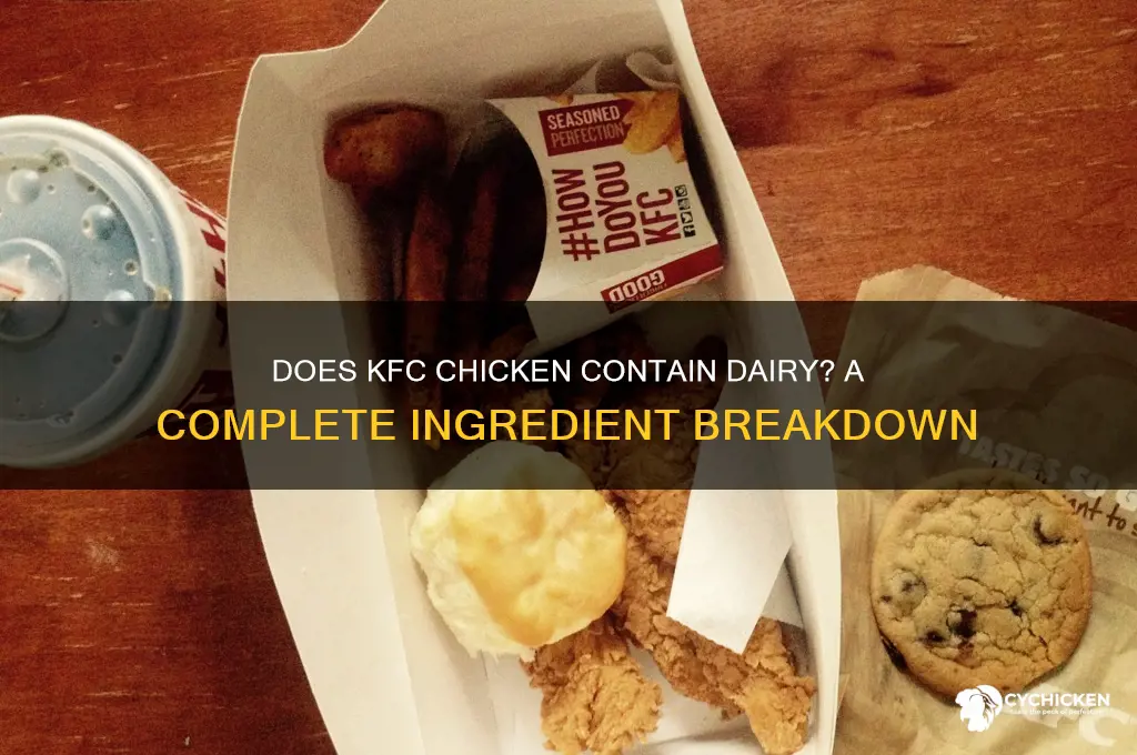 does kfc chicken have dairy in it