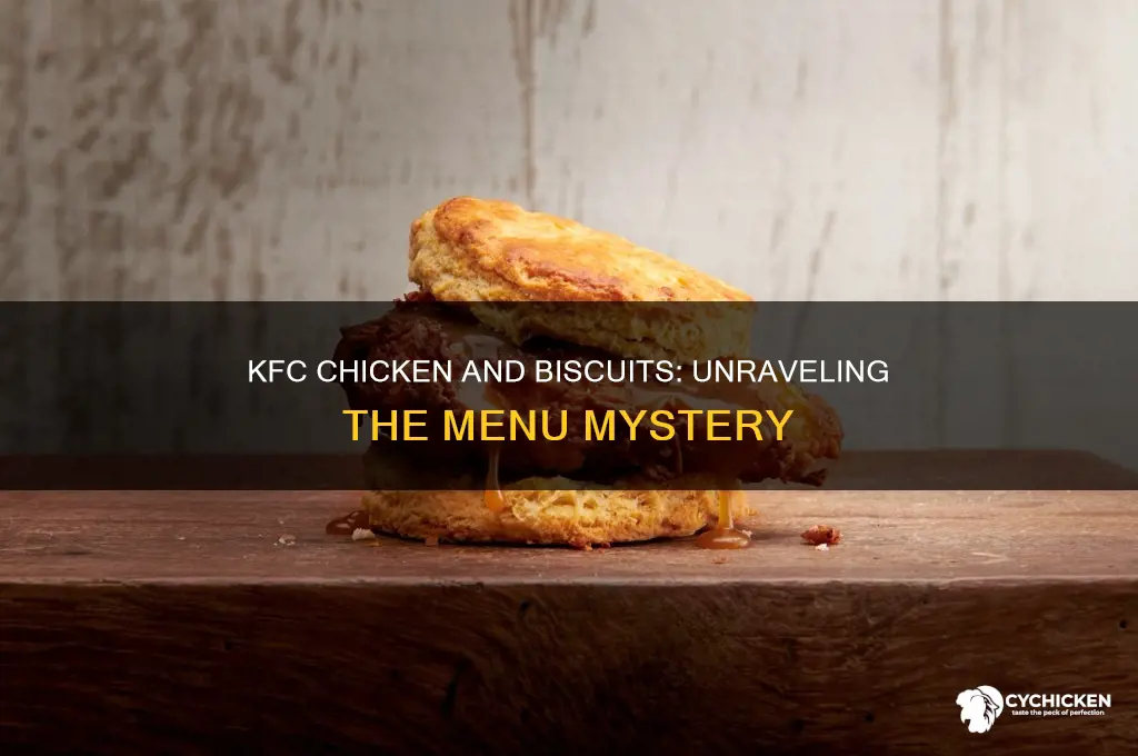does kfc chicken only come with biscuits