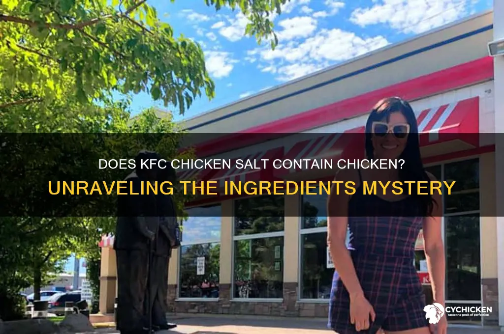 does kfc chicken salt have chicken in it