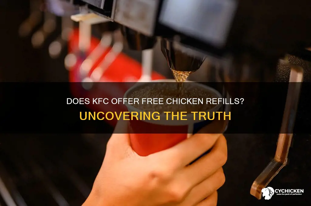 does kfc do free refills on chicken