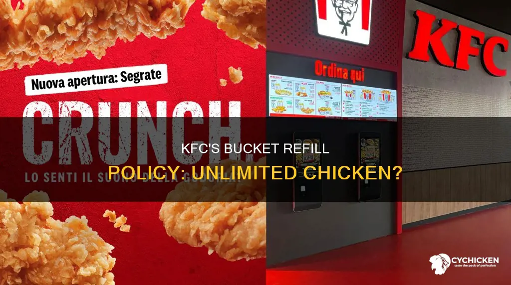 does kfc have a bucket of chicken refill policy