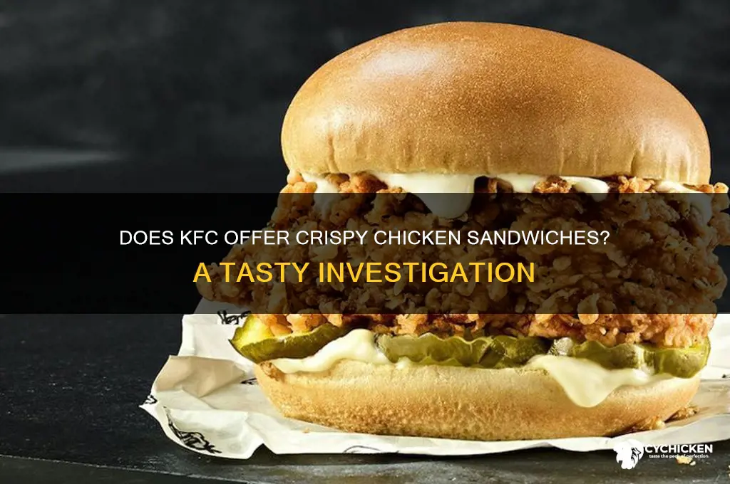 does kfc have crispy chicken sandwiches