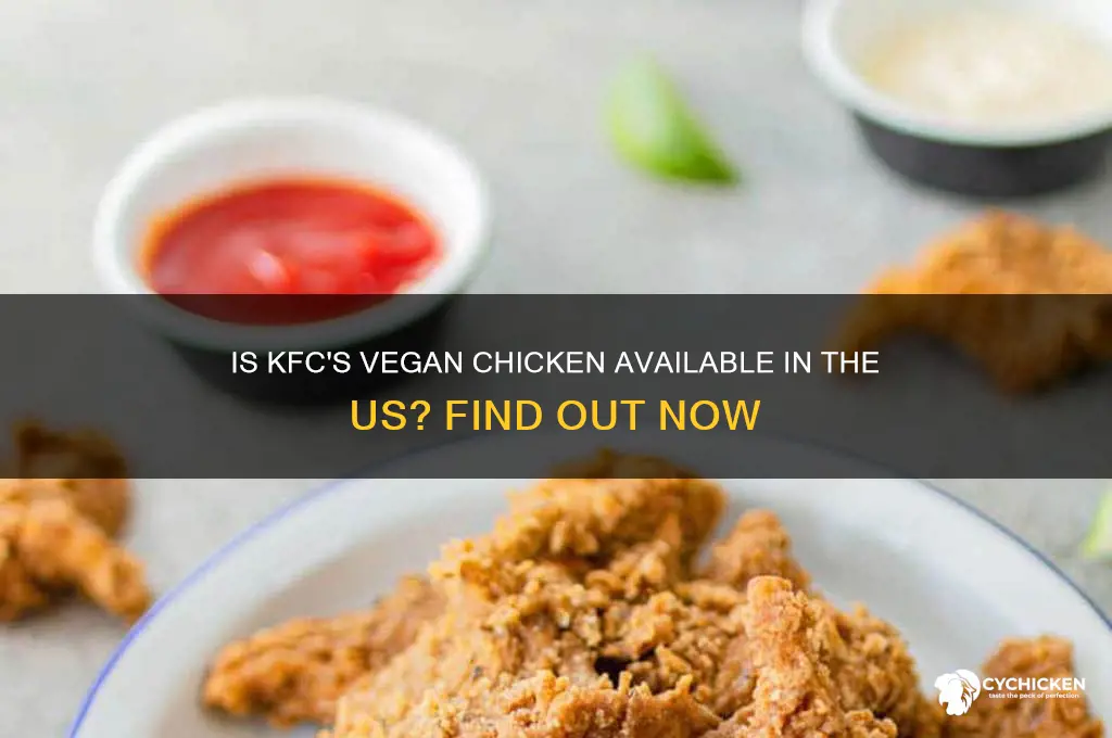 does kfc have vegan chicken in the us