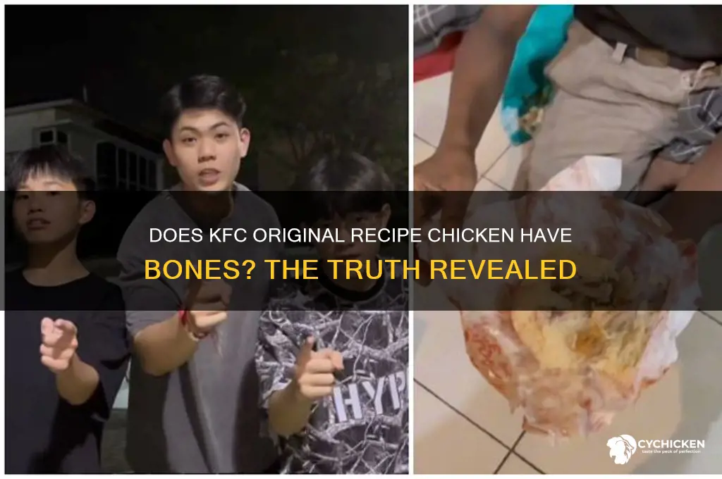 does kfc original recipe chicken have bones