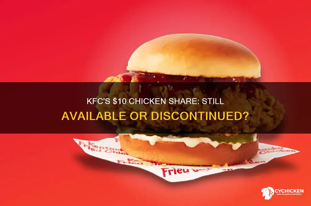 does kfc still have $10 chicken share