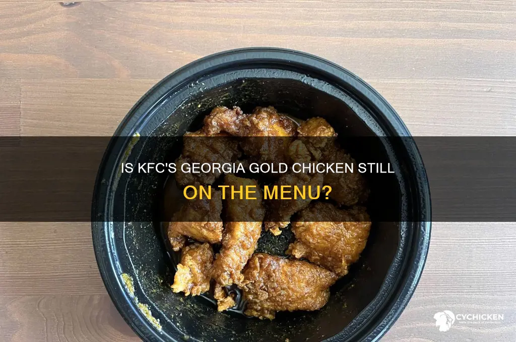 does kfc still have georgia gold chicken