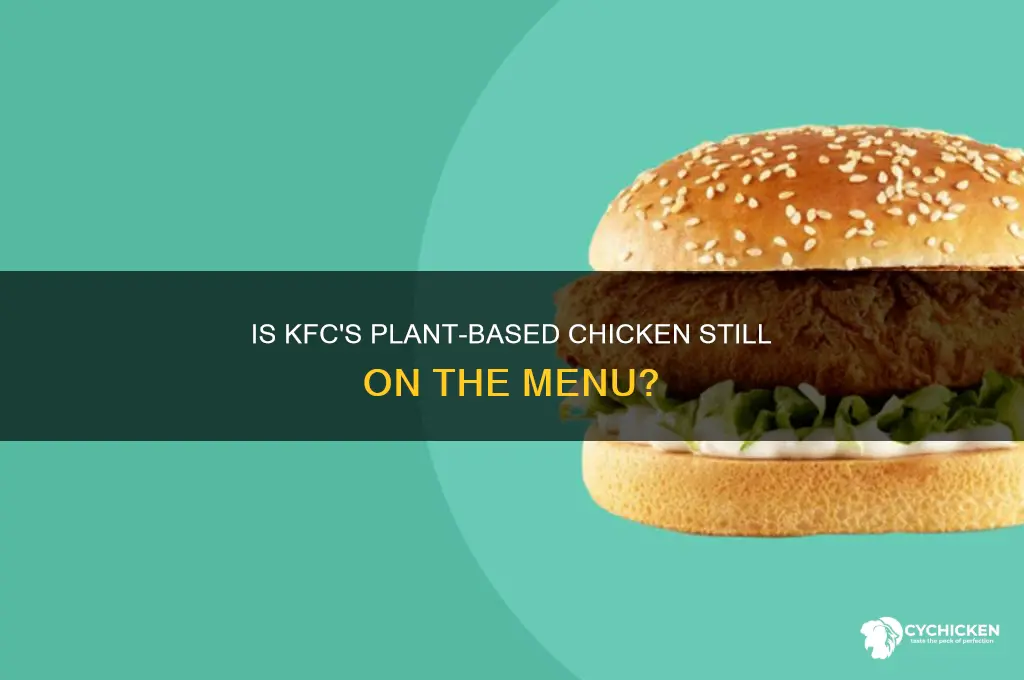 does kfc still have plant based chicken