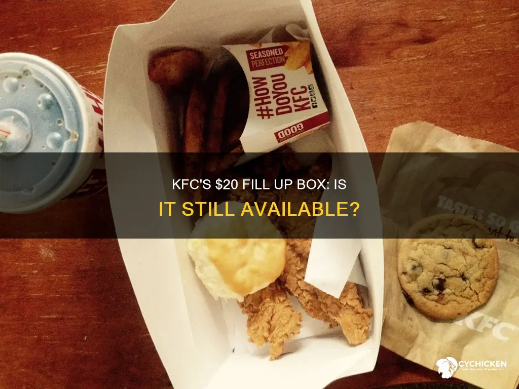 does kfc still have the $20 fill up box