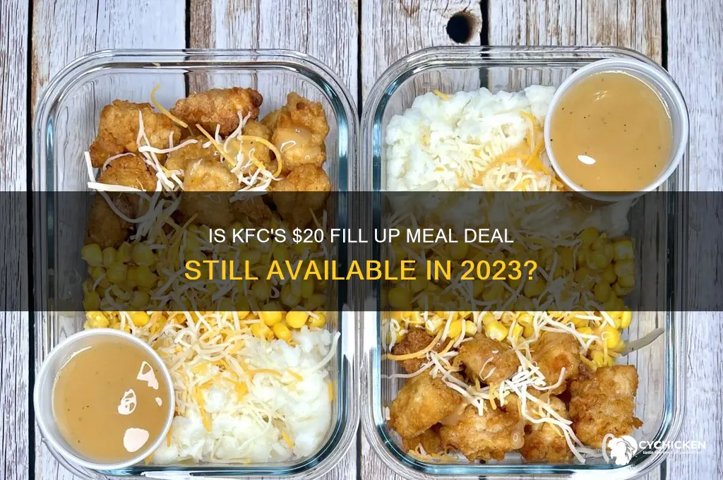 does kfc still have the $20 meal deal