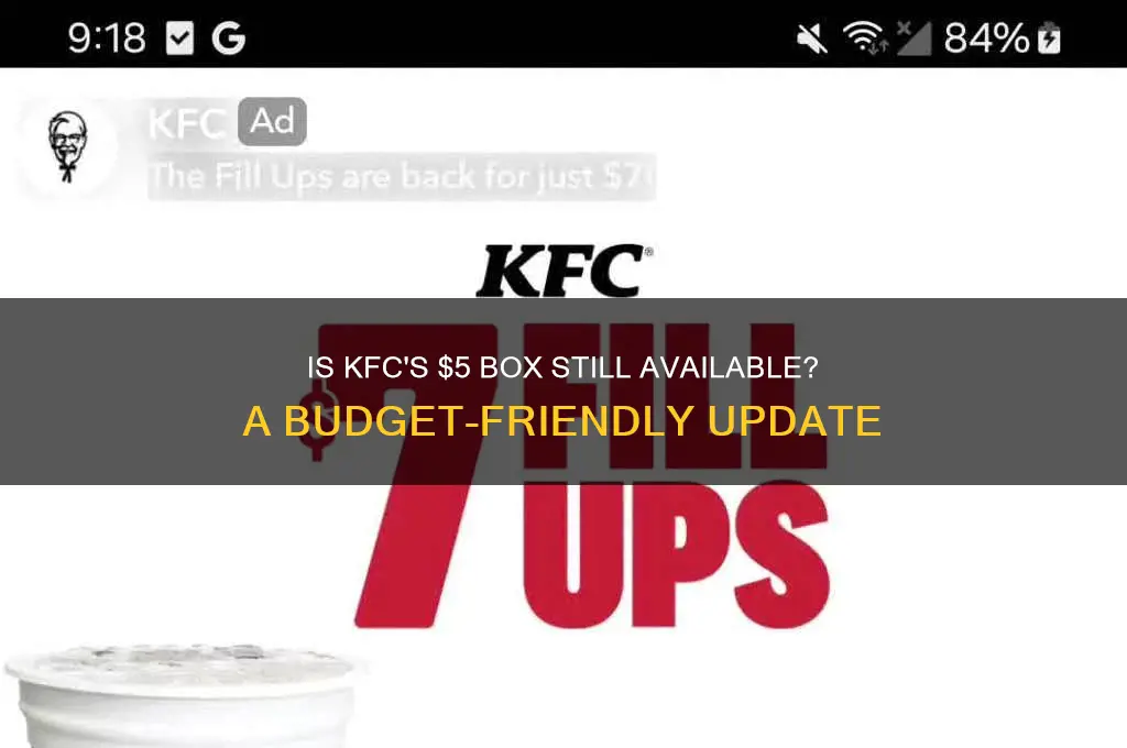 does kfc still have the $5 box