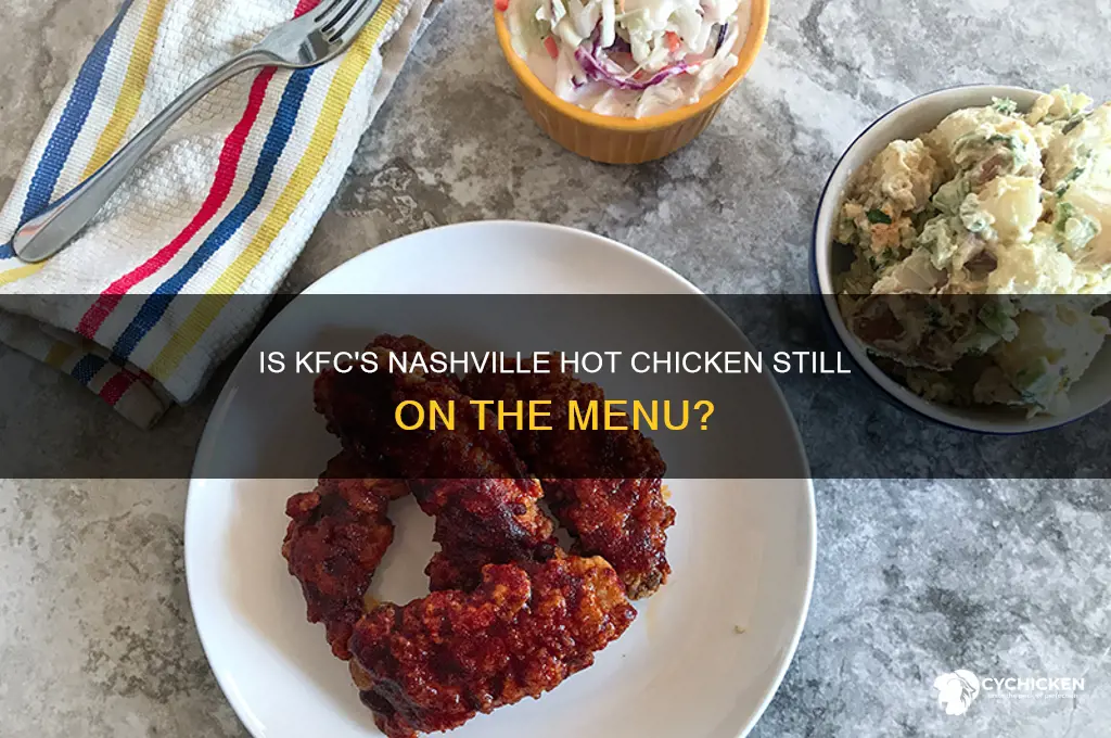 does kfc still sell nashville hot chicken