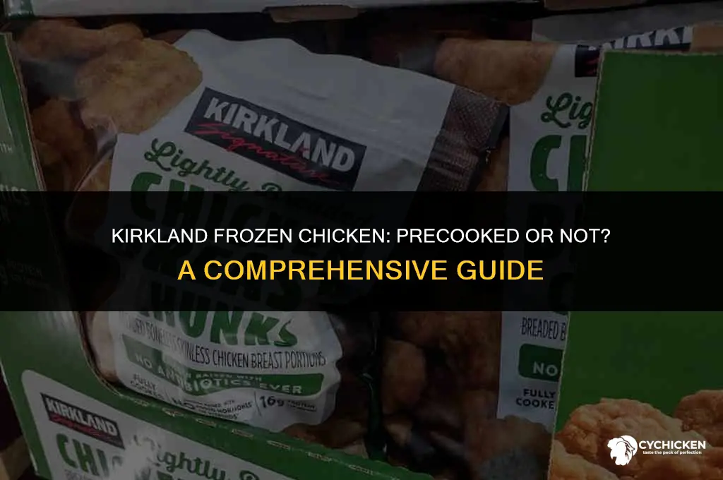 does kirkland frozen chicken come precooked