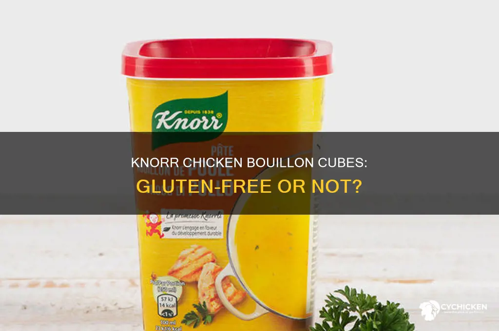 does knorr chicken bouillon cubes have gluten