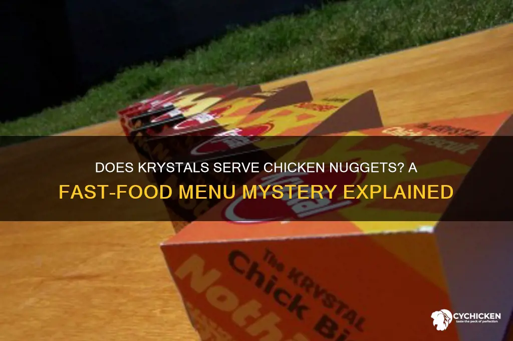 does krystals have chicken nuggets