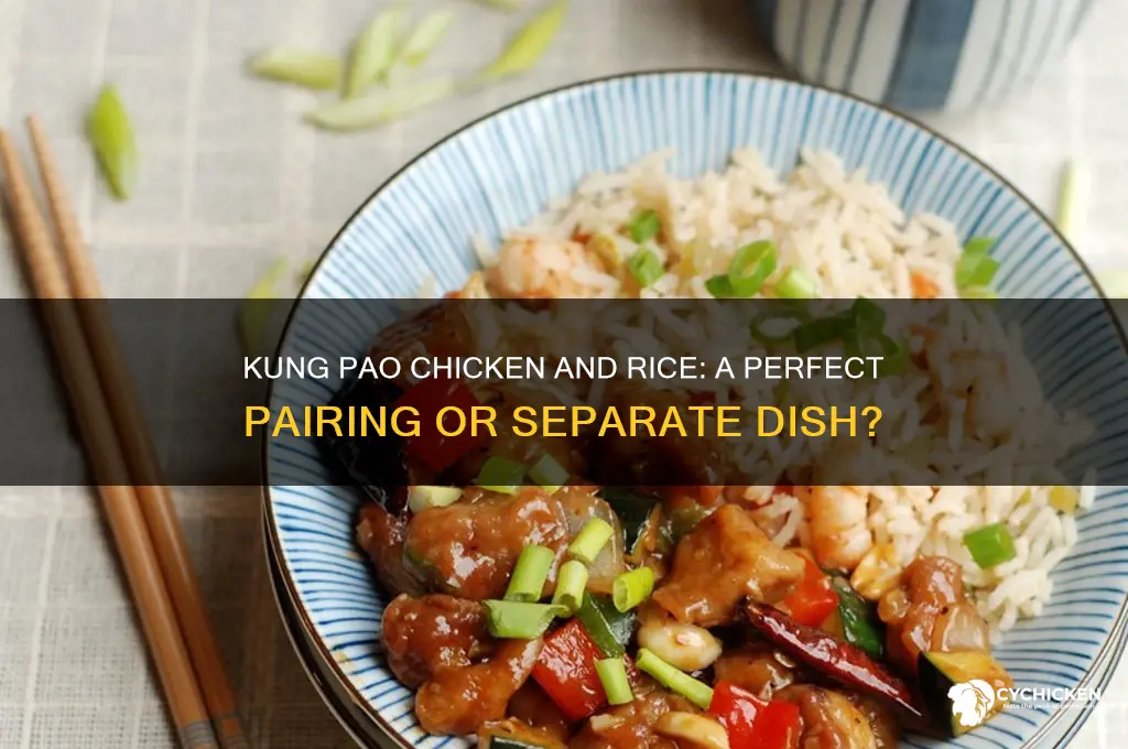 does kung pao chicken come with rice
