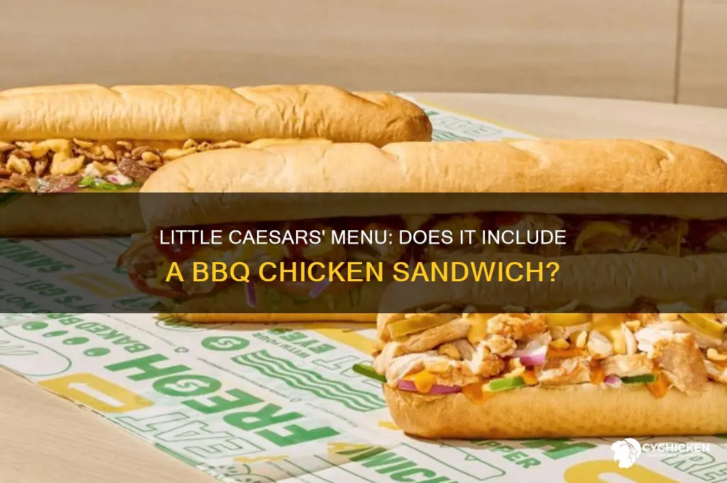 does little caesars have a barbecue barbecue chicken sandwich
