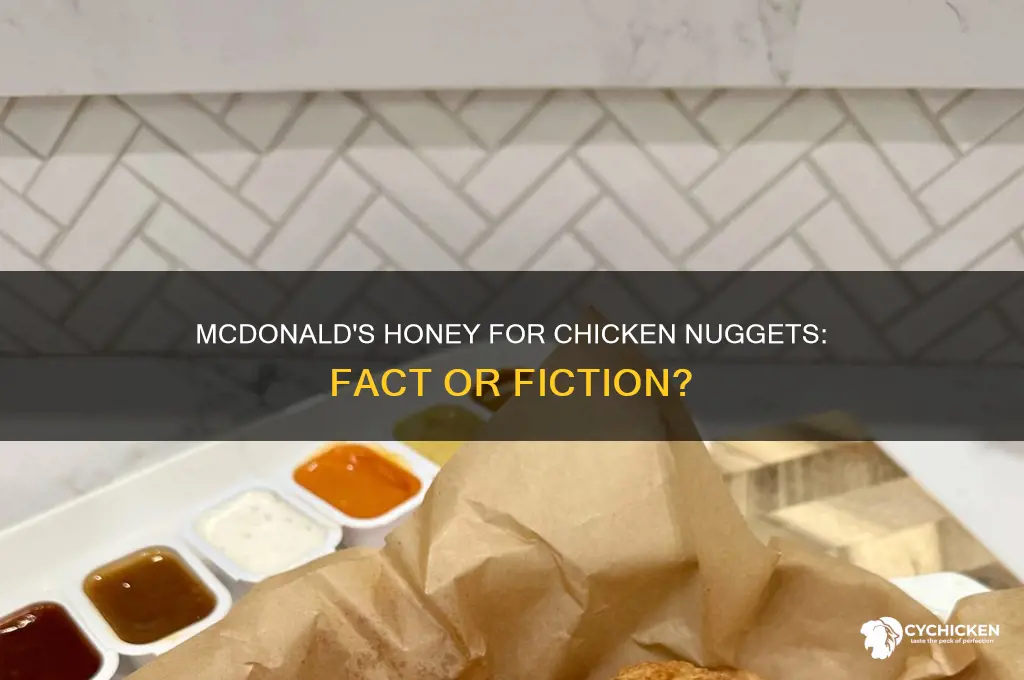 does mcdonalda have honey for chicken nuggets