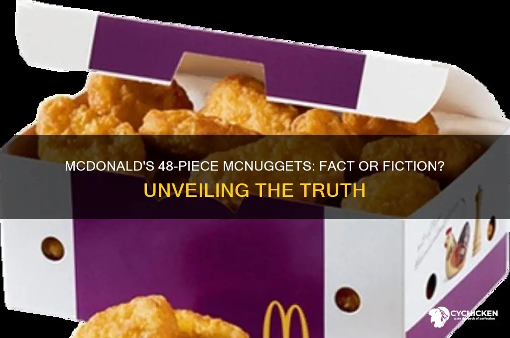 does mcdonalds have 48 piece chicken mcnuggets