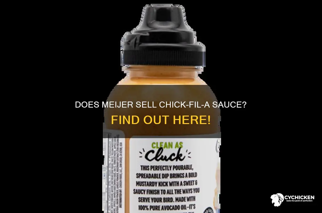 does meijer sell chick fil a sauce