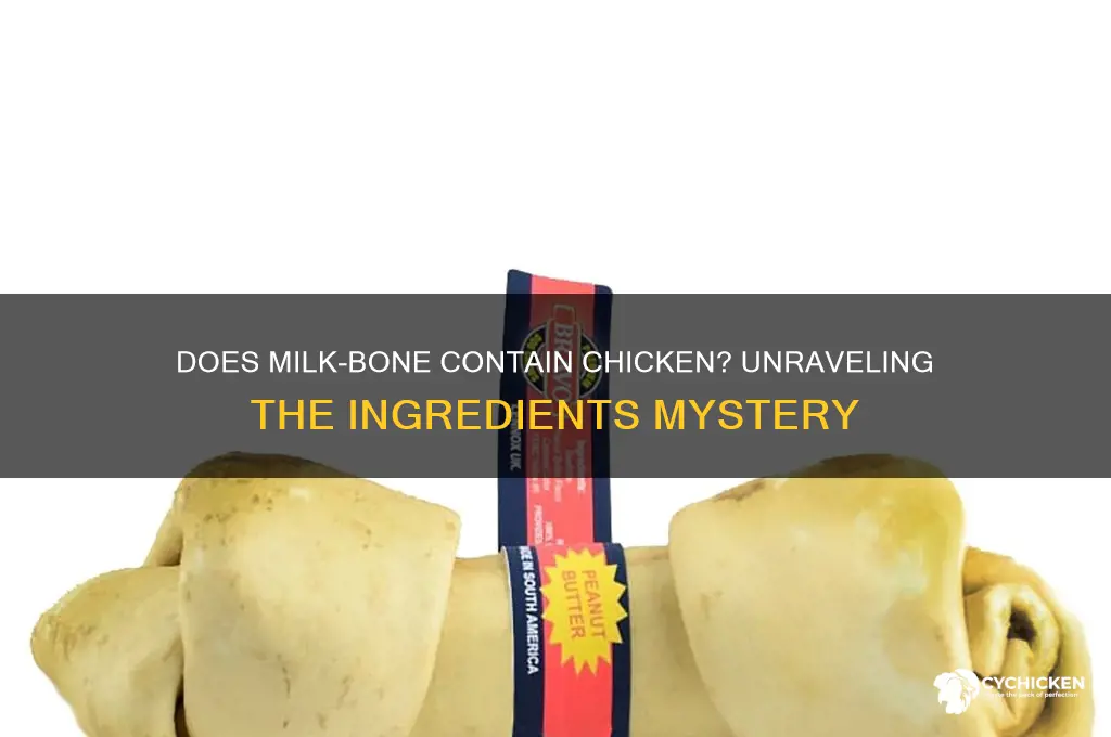 does milk bone have chicken in it