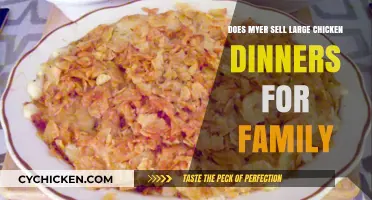 Does Myer Offer Large Chicken Dinners for Family Gatherings?