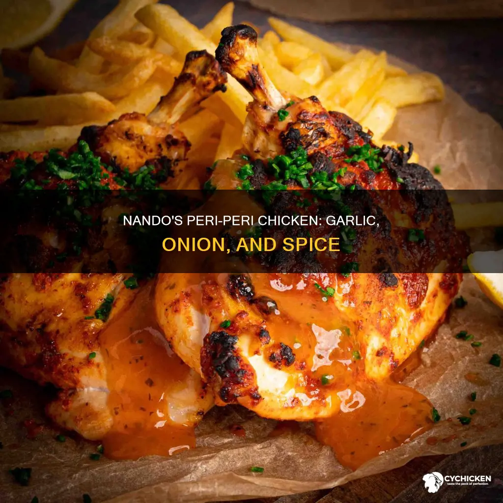 does nandos peri peri chicken have garlic amd onion