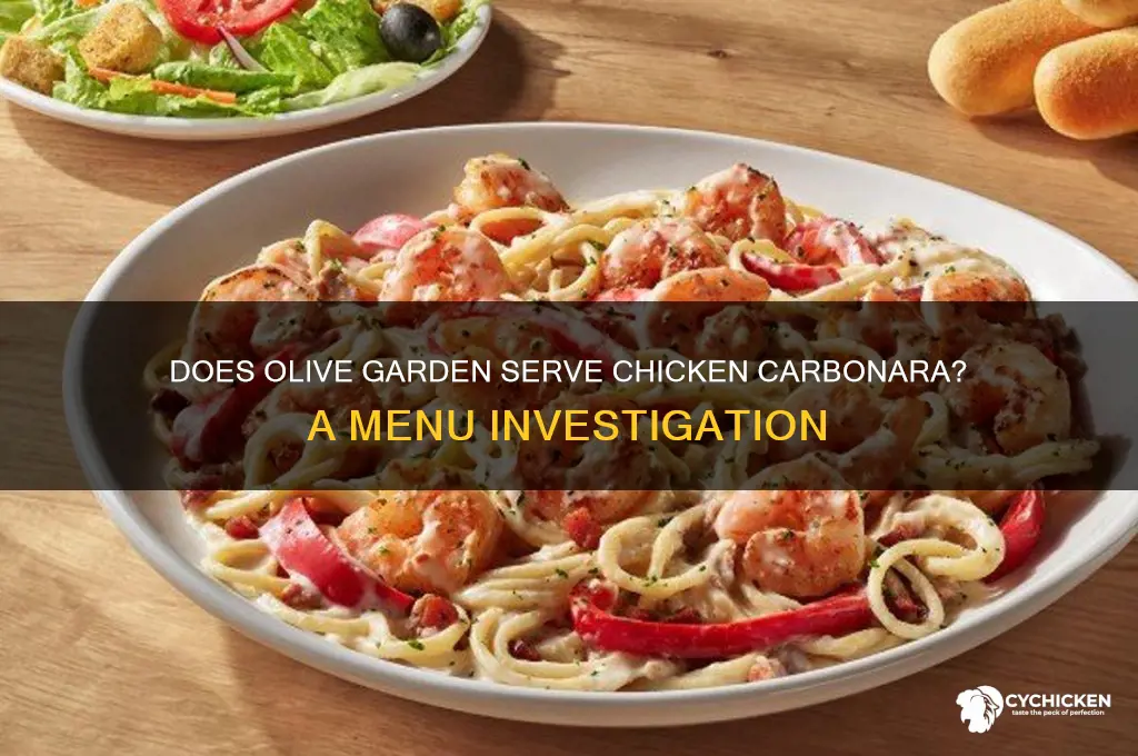 does olive garden have a chicken carbonara