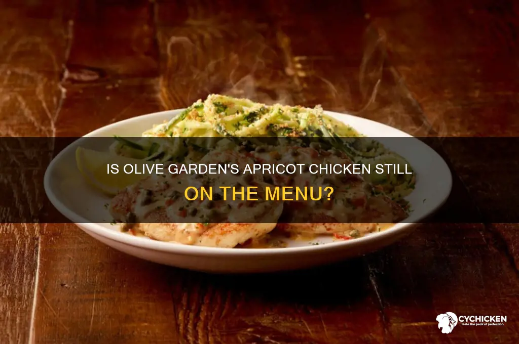 does olive garden still have apricot chicken