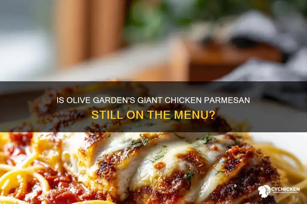 does olive garden still have giant chicken parmesan