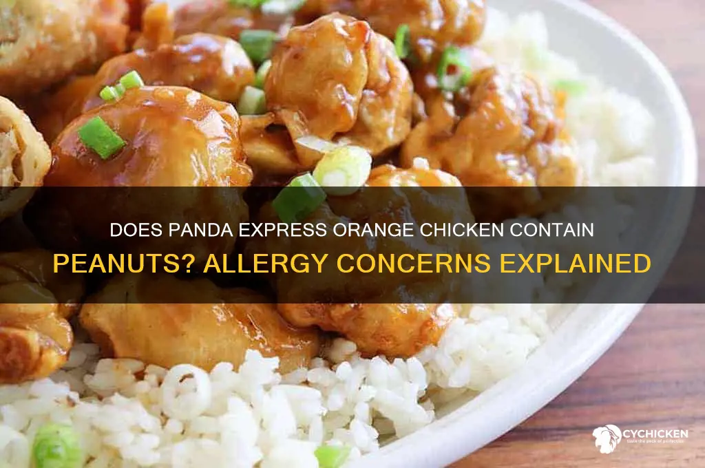 does orange chicken from panda express have peanuts