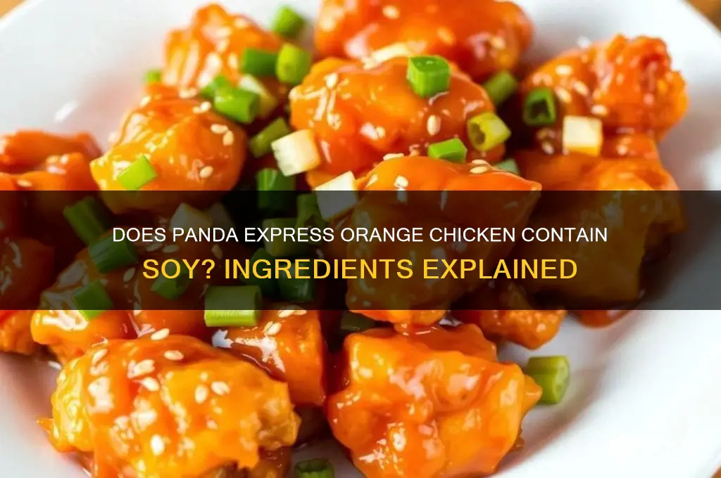 does orange chicken has soy panda express