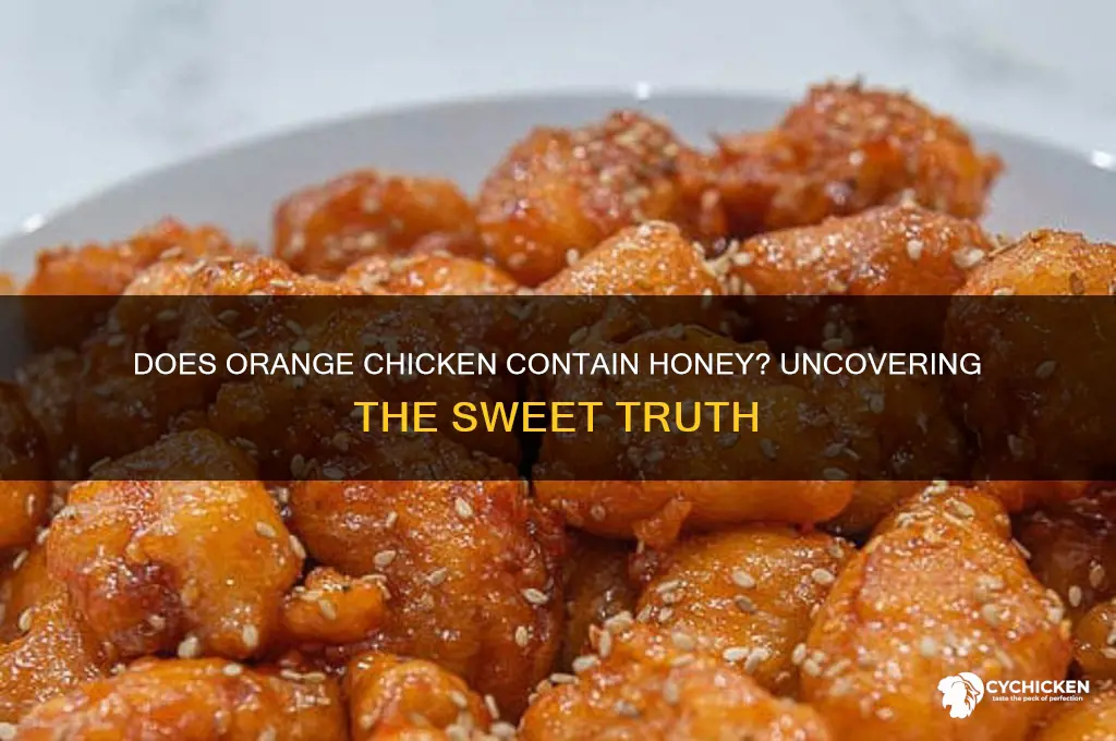 does orange chicken have honey in it