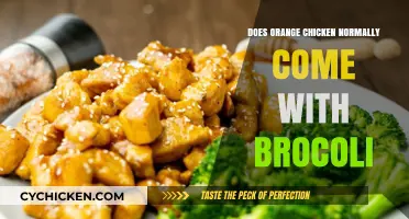 Does Orange Chicken Typically Include Broccoli as a Side?