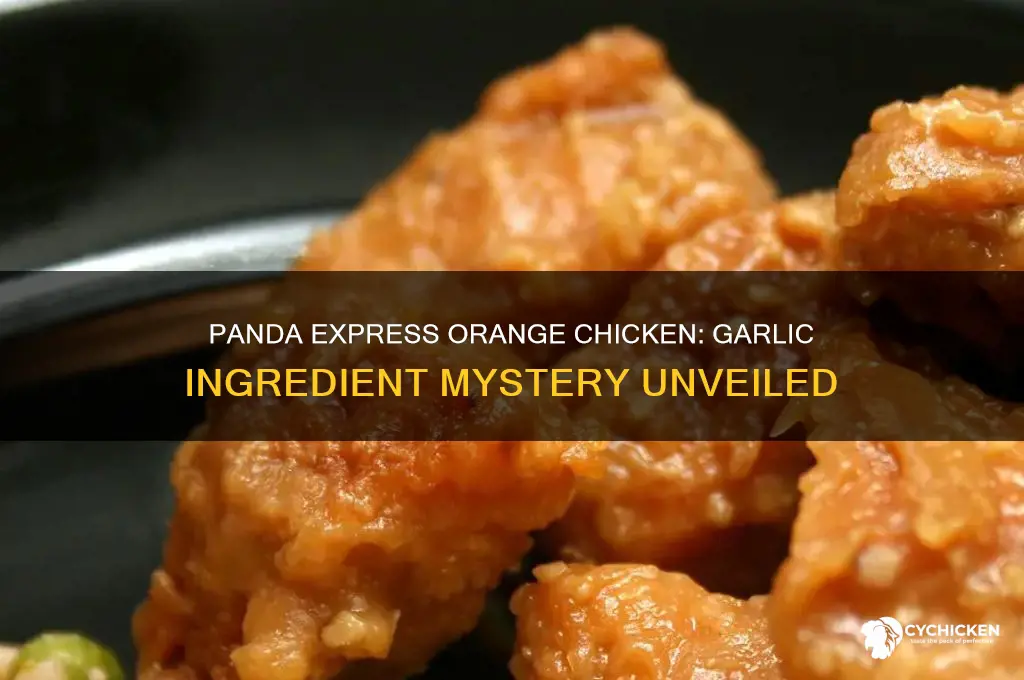 does orange chicken panda inn have garlic