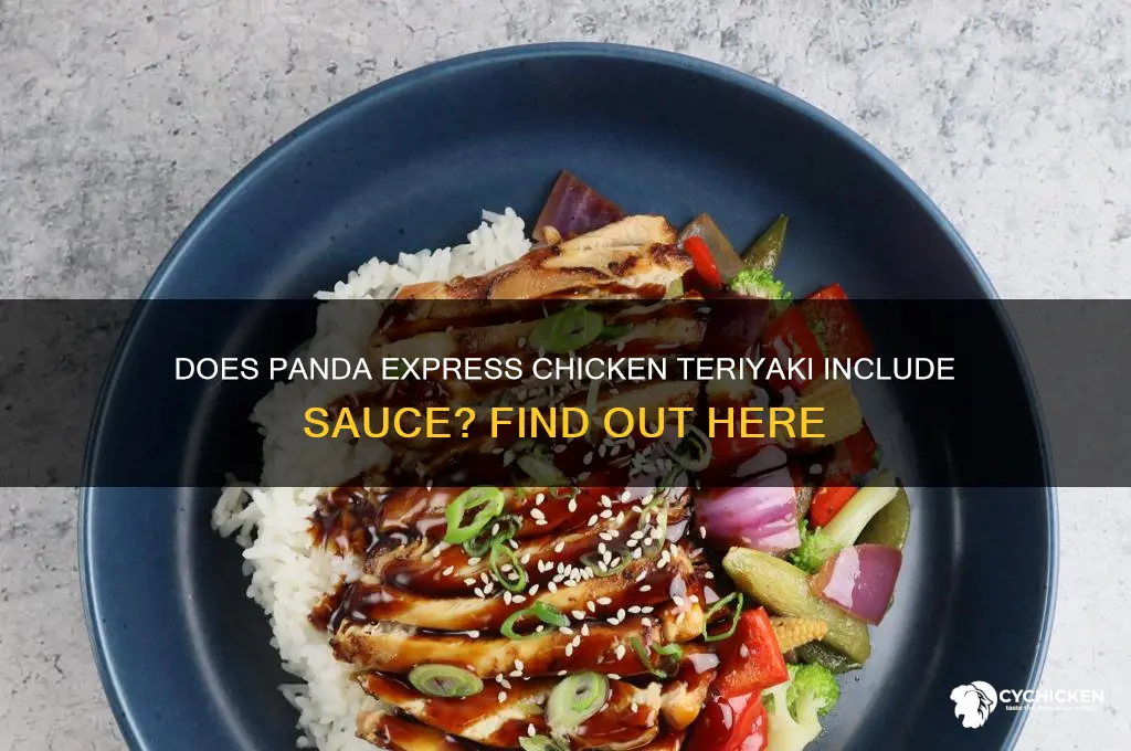 does panda express chicken teriyaki come with sauce