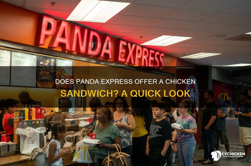 does panda express have a chicken sandwich